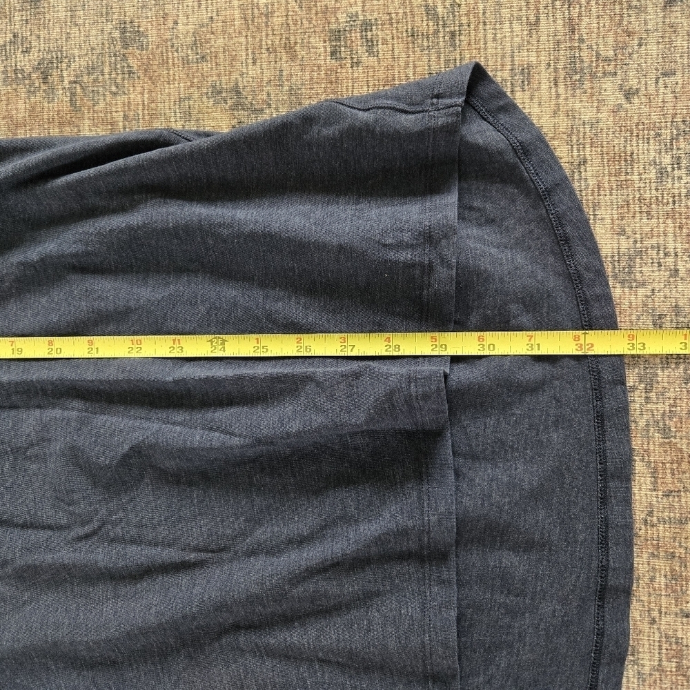 Lululemon 5 Year Basic V-Neck T-Shirt Tee Heathered Navy Code Blue Size XXL - Picture 3 of 7